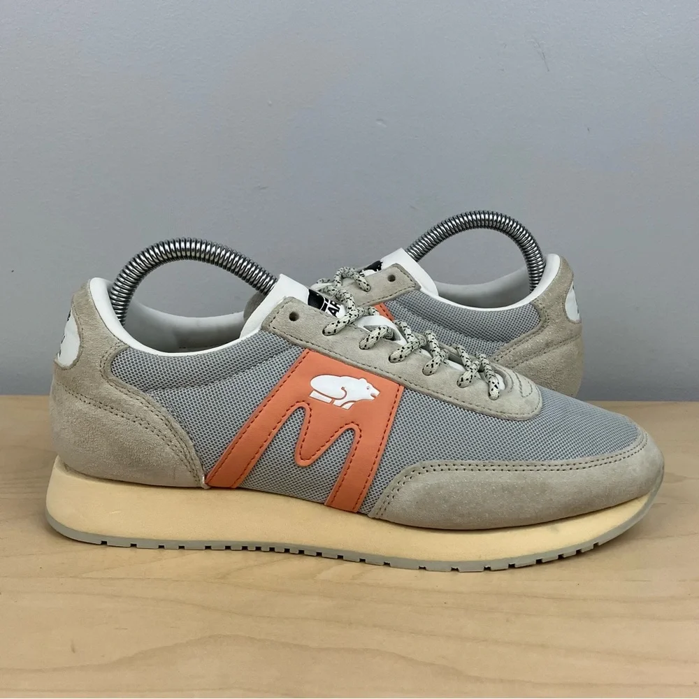 Karhu Men’s Size 7.0 Albatross 82 Low Top Athletic Shoes Beige Gray Retro